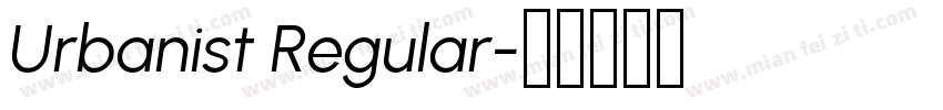 Urbanist Regular字体转换